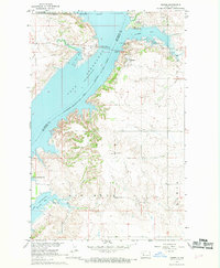 Sanish 1967 topographic map thumbnail