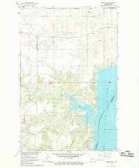 Sanish NW 1967 topographic map thumbnail