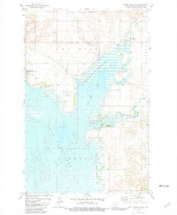 Shell Creek Bay 1981 topographic map thumbnail