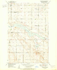 Sheyenne Lake 1950 topographic map thumbnail