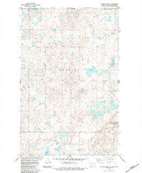 Skjermo Lake 1983 topographic map thumbnail