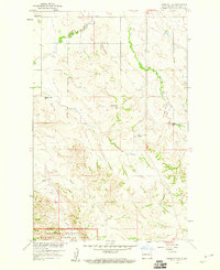 Tepee Buttes 1958 topographic map thumbnail