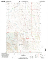 Tepee Buttes 1997 topographic map thumbnail