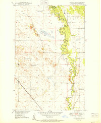 Towner NW 1950 topographic map thumbnail