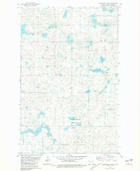Underdahl Lake 1980 topographic map thumbnail