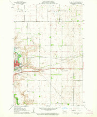 Valley City East 1961 topographic map thumbnail