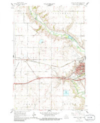Valley City West 1961 topographic map thumbnail