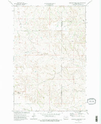 Wannagan Creek West 1974 topographic map thumbnail