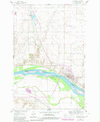 Washburn 1961 topographic map thumbnail