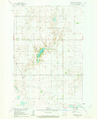 Washburn NE 1961 topographic map thumbnail
