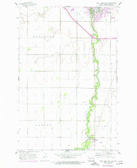 West Fargo South 1959 topographic map thumbnail