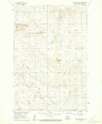 White Butte East 1960 topographic map thumbnail