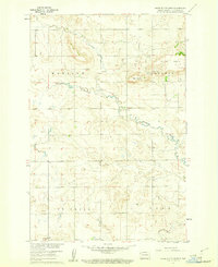 White Butte West 1960 topographic map thumbnail
