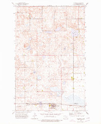 Wildrose 1974 topographic map thumbnail