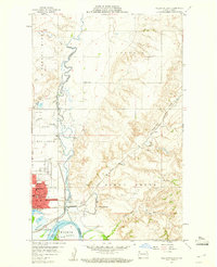 Williston East 1959 topographic map thumbnail