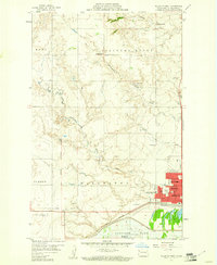 Williston West 1959 topographic map thumbnail