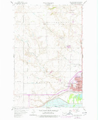 Williston West 1959 topographic map thumbnail