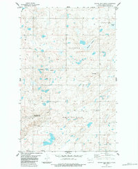 Writing Rock North 1983 topographic map thumbnail