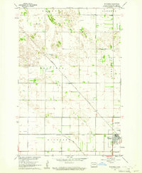 Wyndmere 1960 topographic map thumbnail