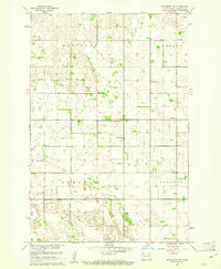 Wyndmere NW 1960 topographic map thumbnail