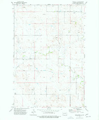 Ziner Butte 1973 topographic map thumbnail