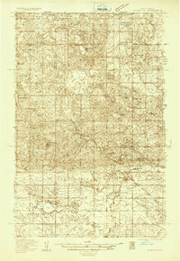 Dunseith 1935 topographic map thumbnail