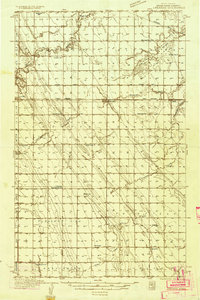 Emerado 1934 topographic map preview