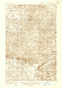 Lake Upsilon 1936 topographic map thumbnail