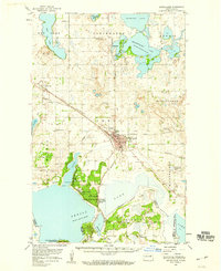 Devils Lake 1950 topographic map thumbnail