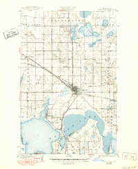 Devils Lake 1931 topographic map thumbnail