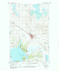 Devils Lake 1950 topographic map thumbnail
