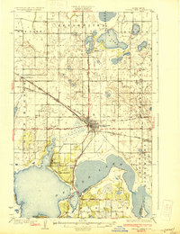 Devils Lake 1931 topographic map thumbnail