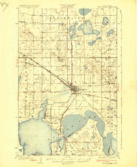Devils Lake 1931 topographic map thumbnail