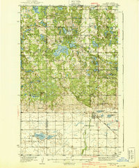 Dunseith 1939 topographic map thumbnail