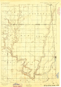 Ellendale topographic map thumbnail