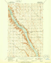 Grano 1951 topographic map thumbnail