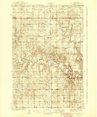 Heart Butte 1944 topographic map thumbnail