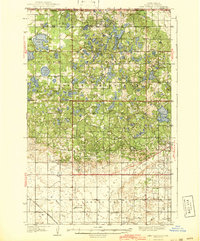 Lake Upsilon 1942 topographic map thumbnail
