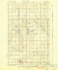 McVille 1942 topographic map thumbnail