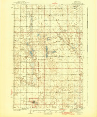 McVille 1942 topographic map thumbnail