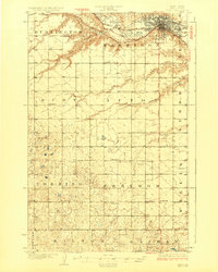Minot 1928 topographic map thumbnail