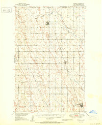 Mohall 1950 topographic map thumbnail