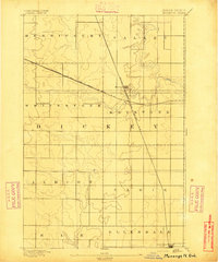Monango 1894 topographic map thumbnail