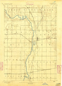 Oakes 1894 topographic map thumbnail