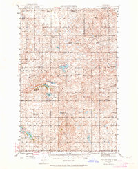 Pelican Lake 1945 topographic map thumbnail