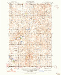Pelican Lake 1945 topographic map thumbnail