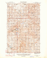 Pelican Lake 1947 topographic map thumbnail