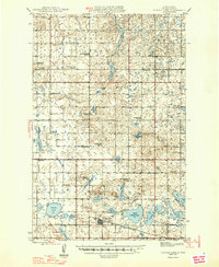 Turtle Lake 1947 topographic map thumbnail