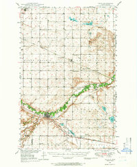Velva 1948 topographic map preview