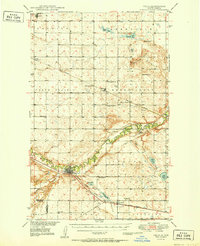 Velva 1951 topographic map thumbnail